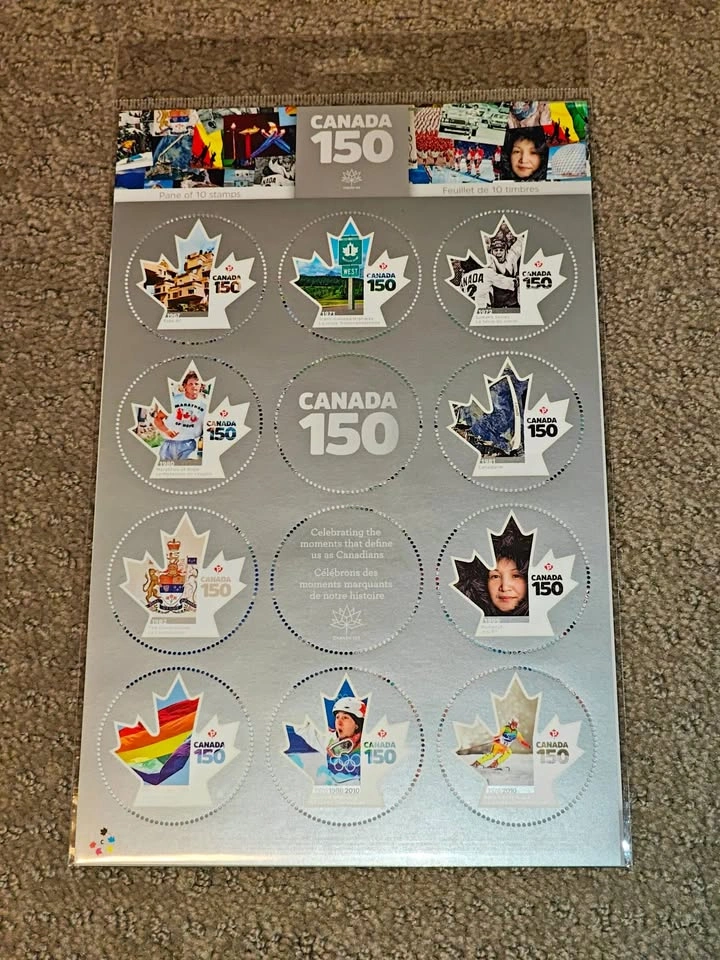 Stamp Pane - 2017 Canada 150 Commemorative