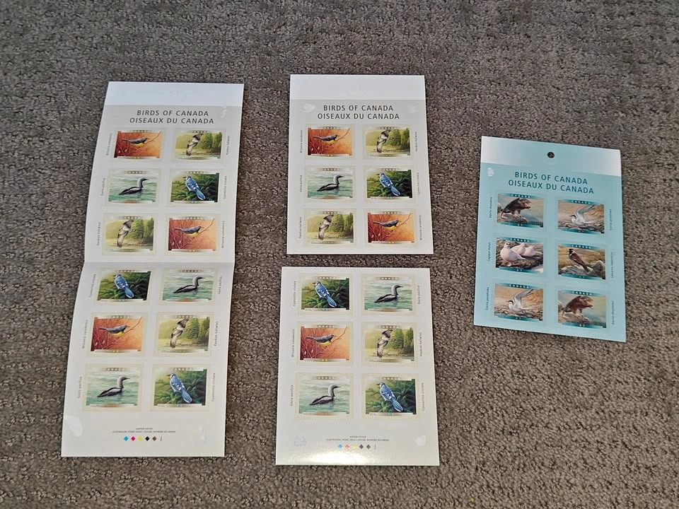 Stamp Booklet Set - Vintage Birds of Canada (2000 & 2001 Series)