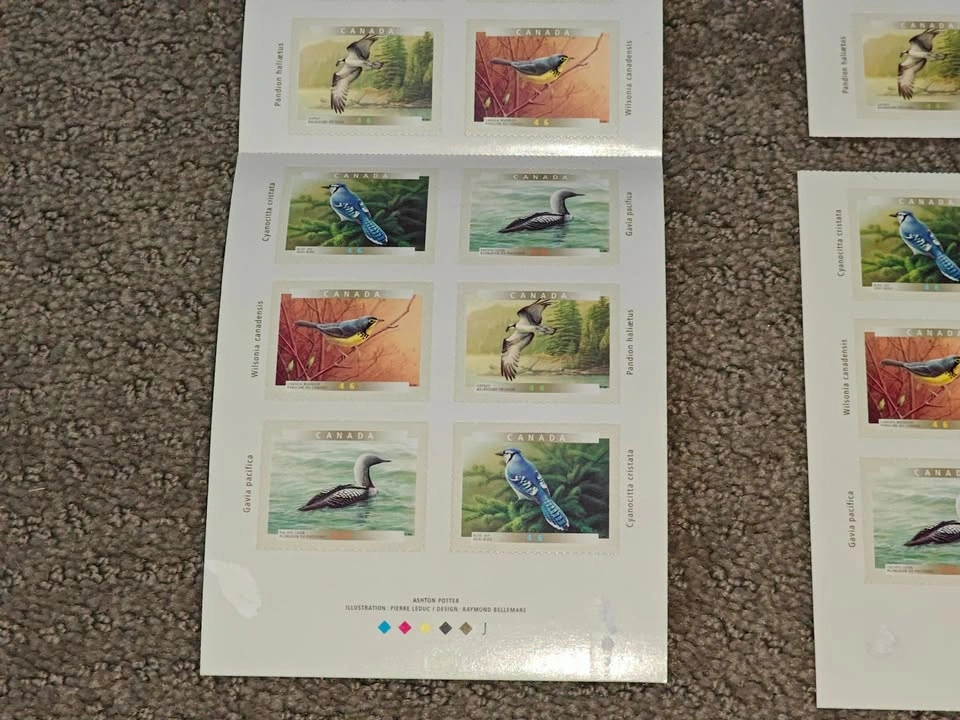 Stamp Booklet Set - Vintage Birds of Canada (2000 & 2001 Series) - photo 3