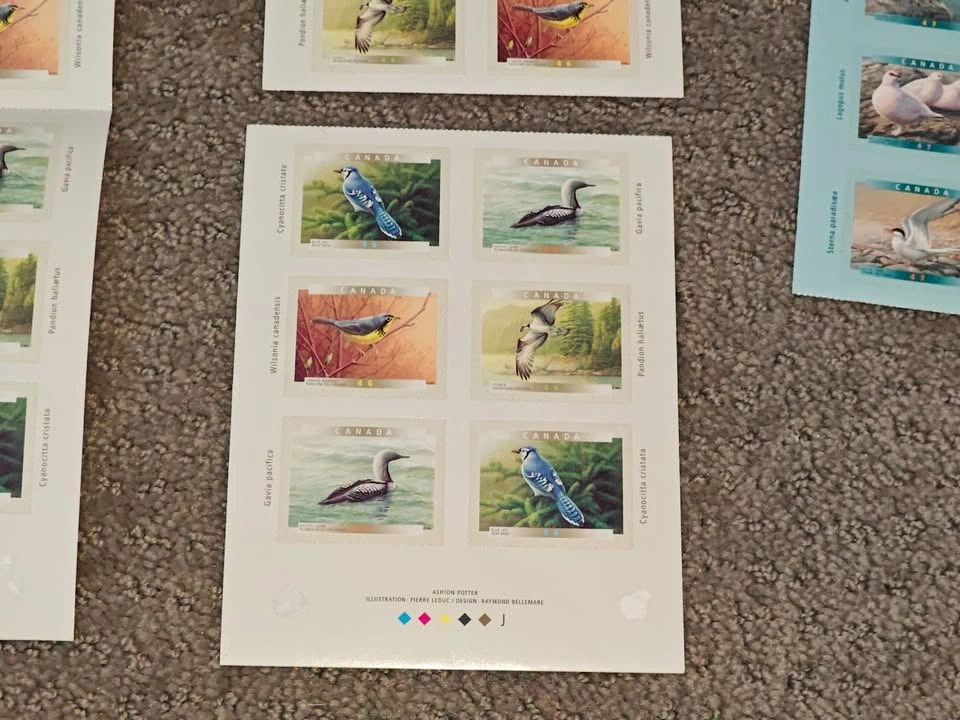 Stamp Booklet Set - Vintage Birds of Canada (2000 & 2001 Series) - photo 5