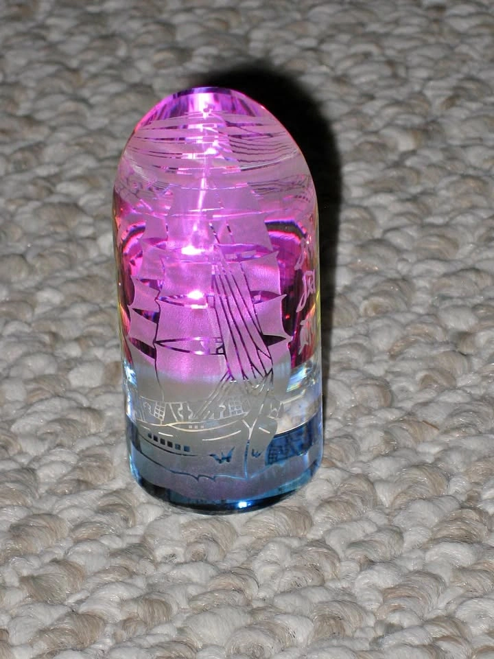 Crystal Sailboat / Sailing Boat / Sail Ship Figurine - Nautical