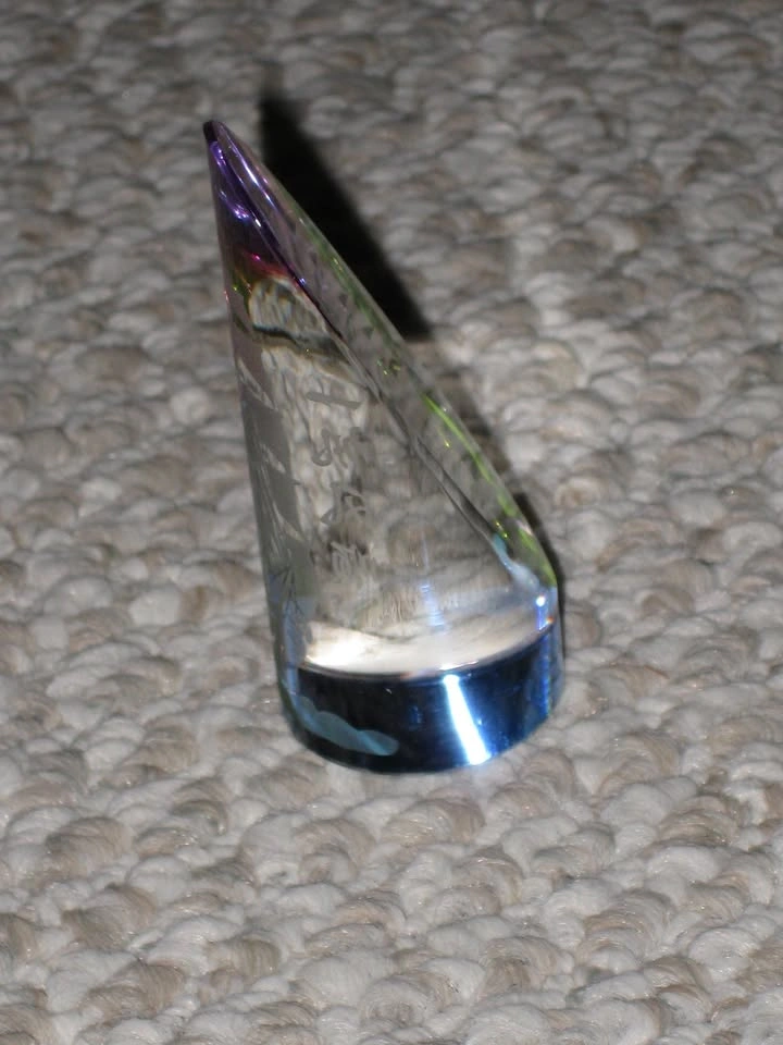 Crystal Sailboat / Sailing Boat / Sail Ship Figurine - Nautical - photo 3