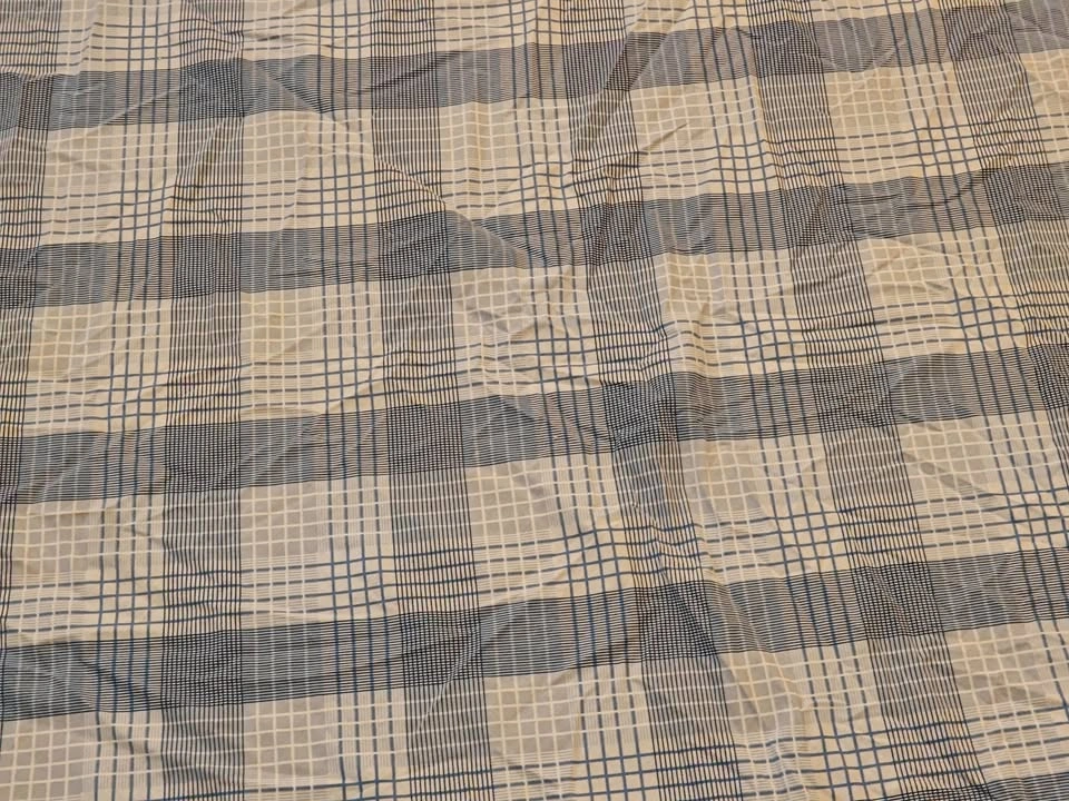 Plaid Bed Flat Sheet - Full / Double Bedding Cover - 79" x 88" - photo 3