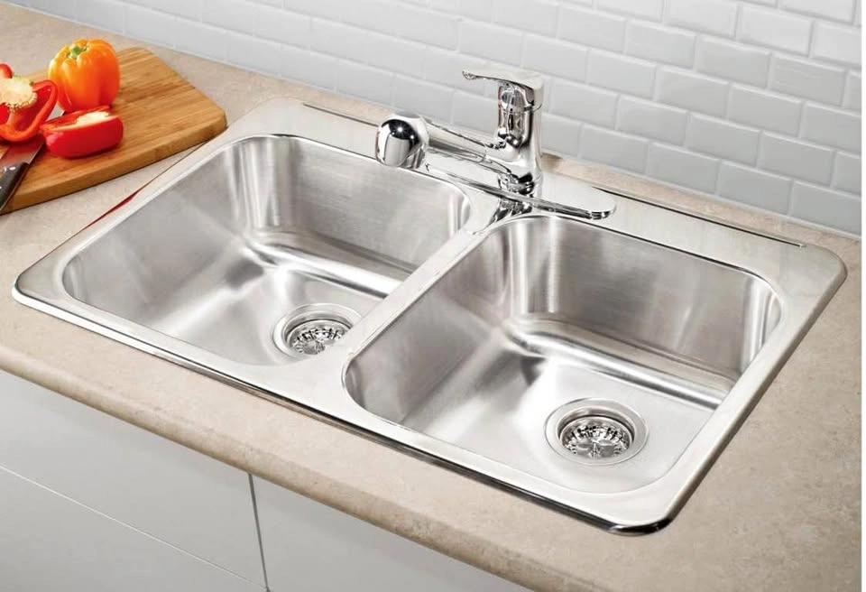 Blanco Horizon 2 Stainless Steel Double Bowl Kitchen Sink