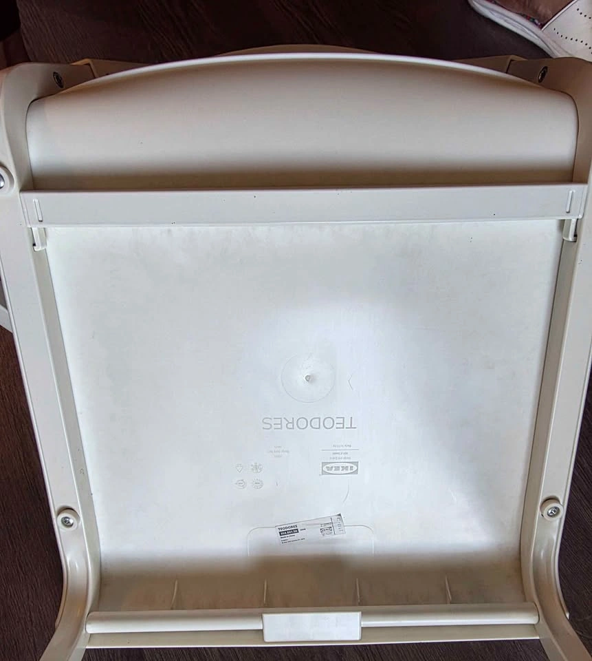 2 IKEA TEODORES White Dining Chairs + Seat Cushions - photo 4