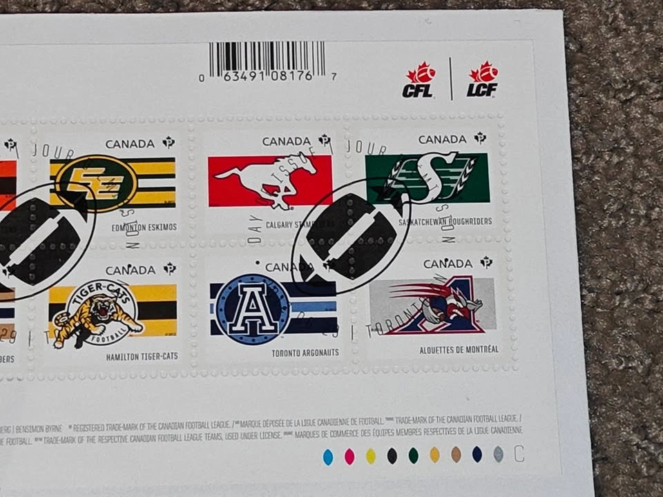First Day Covers FDC - 100th Grey Cup & CFL Football Teams 2012 - photo 2