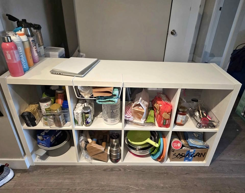 IKEA Cube Storage Shelving Unit + Basket
