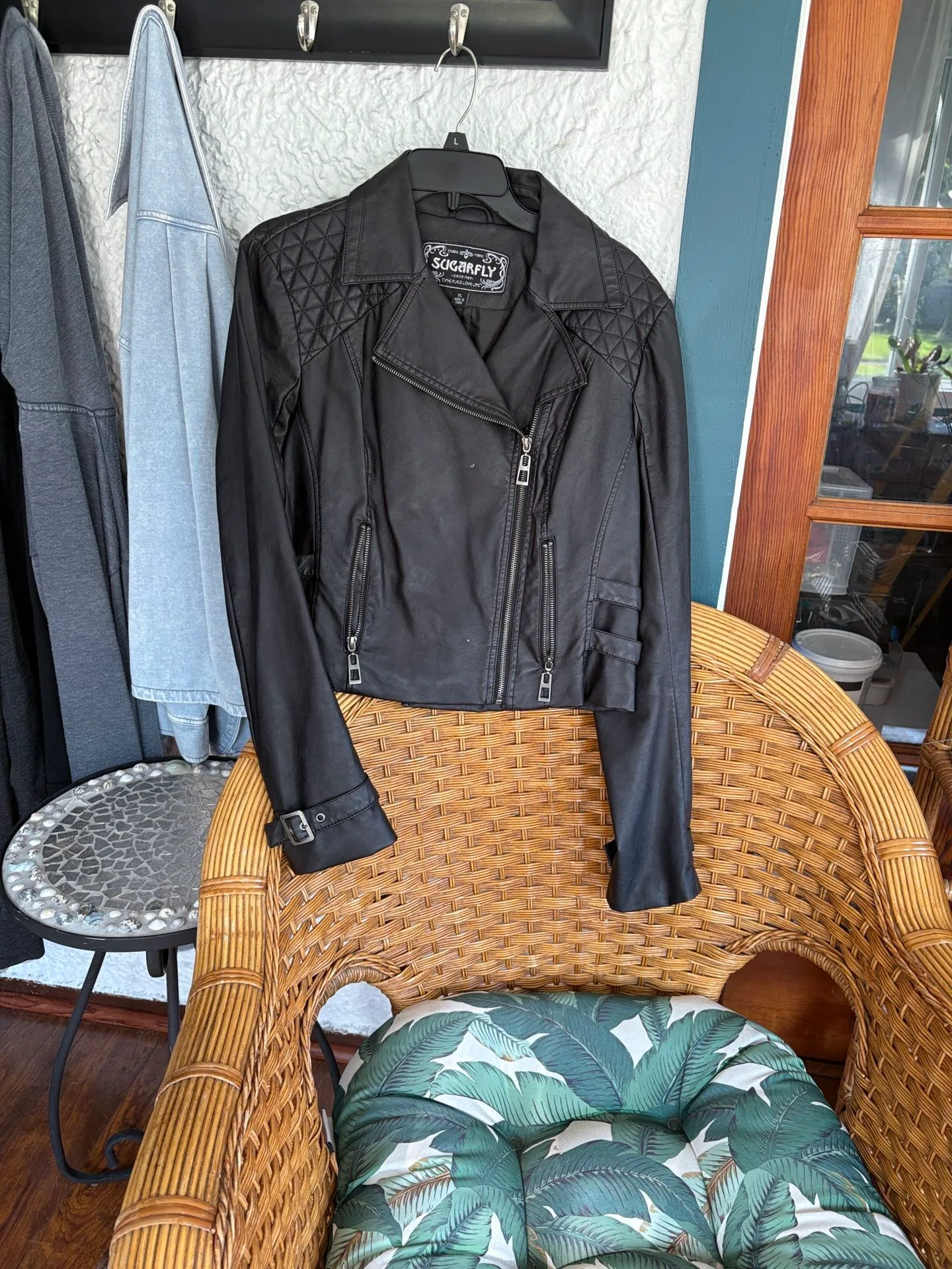 Leather Bomber Jacket thumbnail