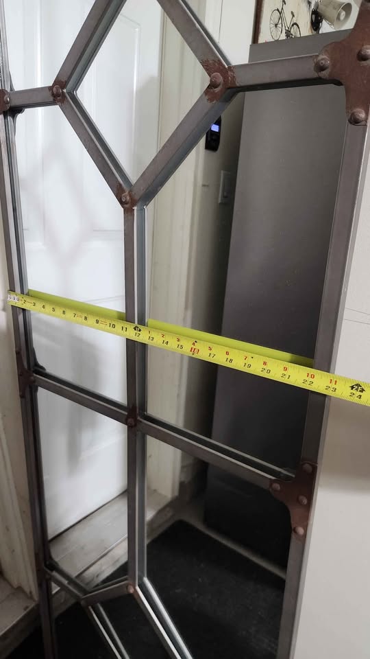 Industrial looking full length mirror - photo 3
