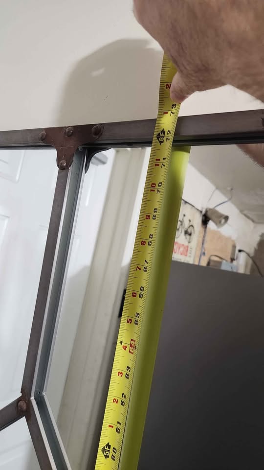 Industrial looking full length mirror - photo 4