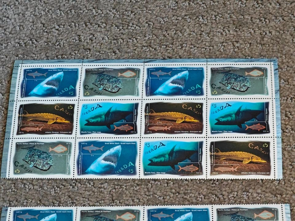 Stamps Full Sheet Pane - 1997 Canada Post Ocean Water Fish - photo 2