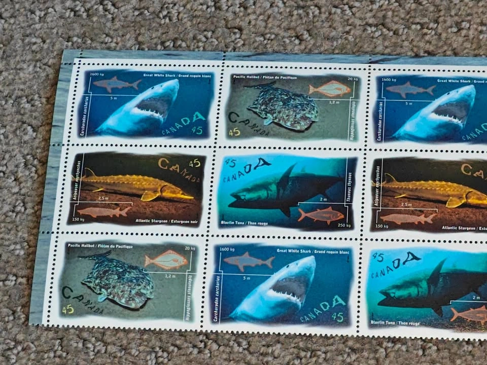 Stamps Full Sheet Pane - 1997 Canada Post Ocean Water Fish - photo 3