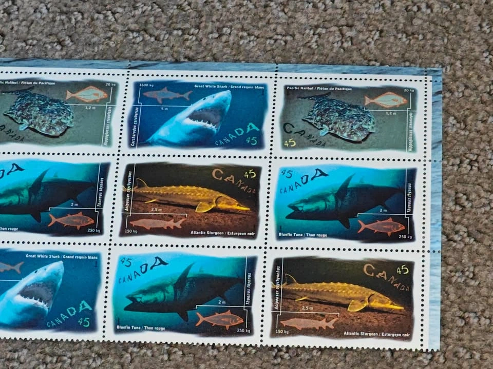 Stamps Full Sheet Pane - 1997 Canada Post Ocean Water Fish - photo 4
