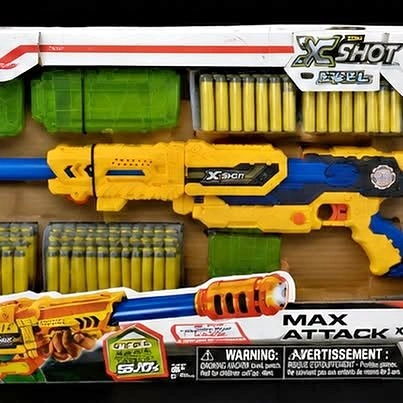 X-Shot Excel Max Attack 196-Piece Clip Blaster Set - New