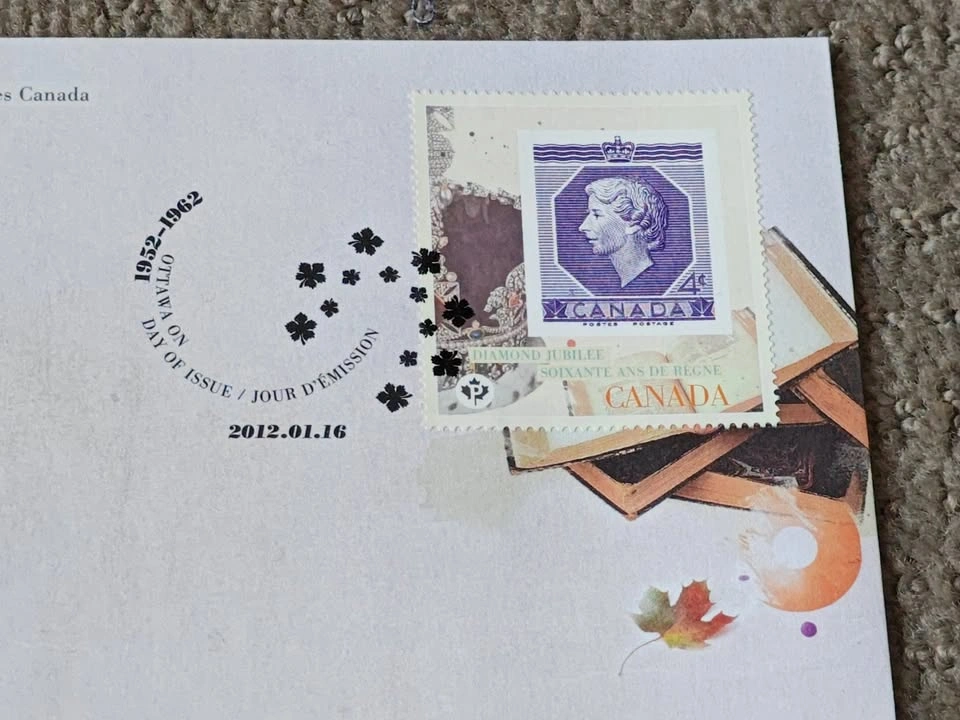 2012 Canada Post Queen Elizabeth II Diamond Jubilee FDC - photo 2