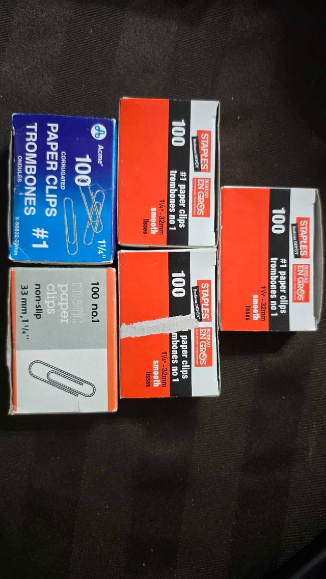 Paper Clips 5 boxes