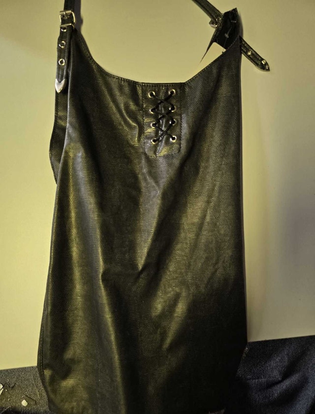 New women's leather dress