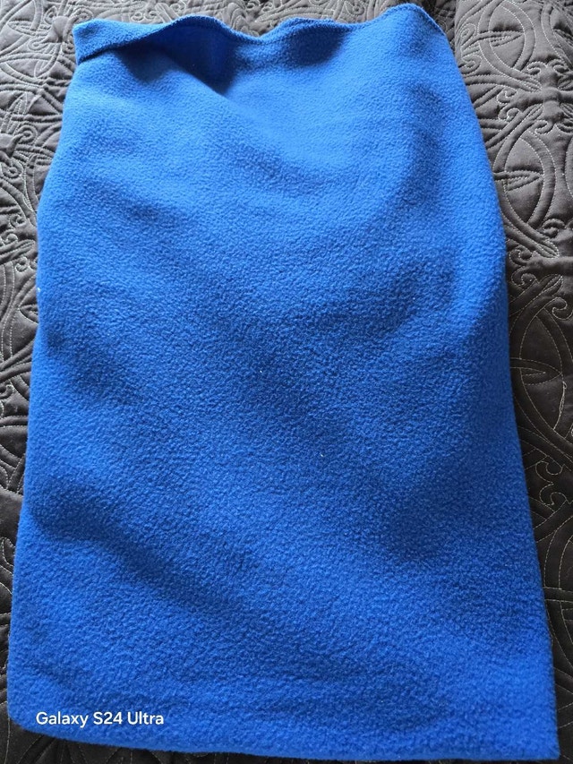 Throw Blanket Fleece Blue