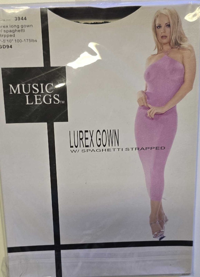 Music Legs Lurex Gown