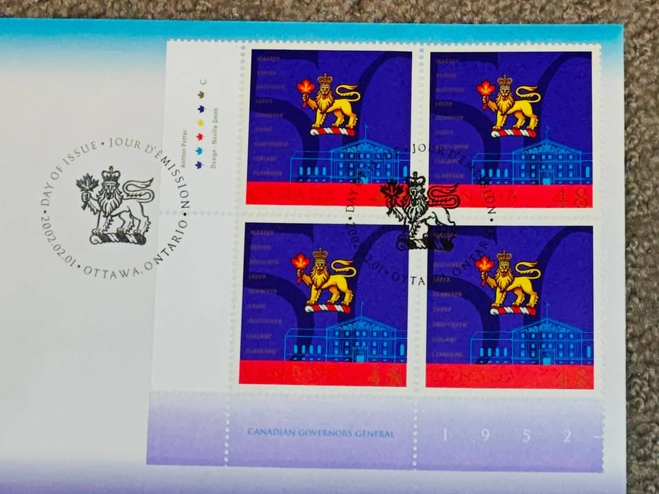 First Day Covers FDC - 2002 Canadian Governors General Stamps - photo 2