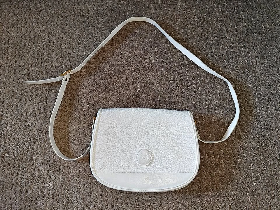 Vintage Leather Cabrelli Crossbody Shoulder Bag - Made in Canada