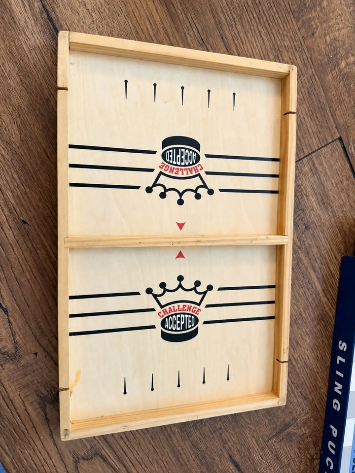 Moving Sale – 2-in-1 Wooden Puck Slinging & Ludo Game - photo 3