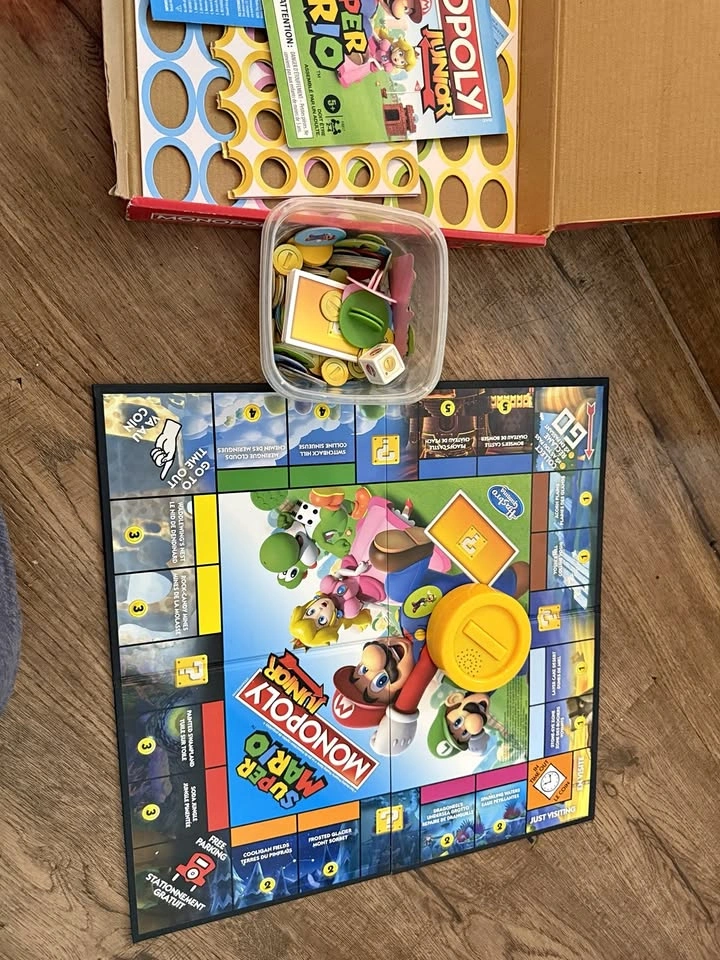 Moving Sale – Monopoly Junior Super Mario Board Game