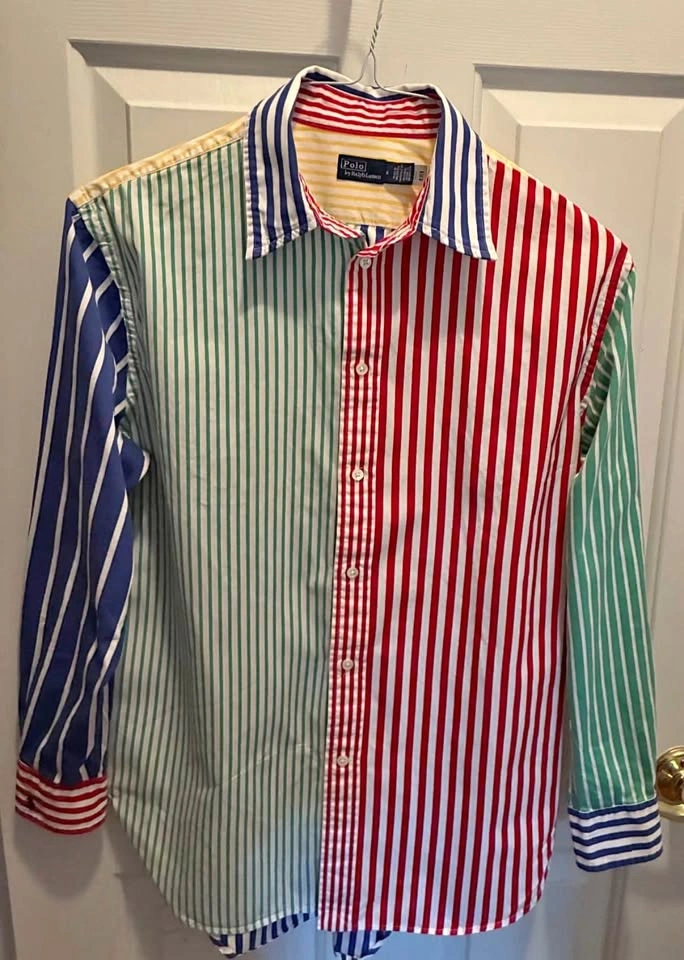 Polo Ralph Lauren Oversize Striped Cotton Fun Shirt Women