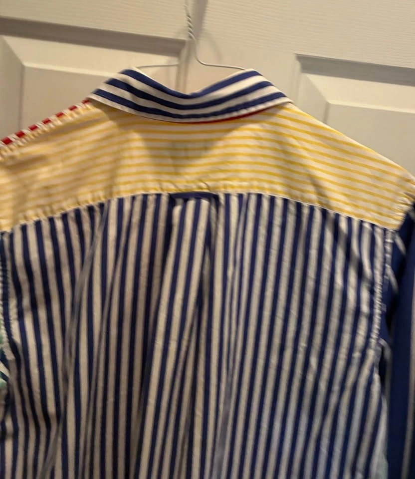 Polo Ralph Lauren Oversize Striped Cotton Fun Shirt Women - photo 2