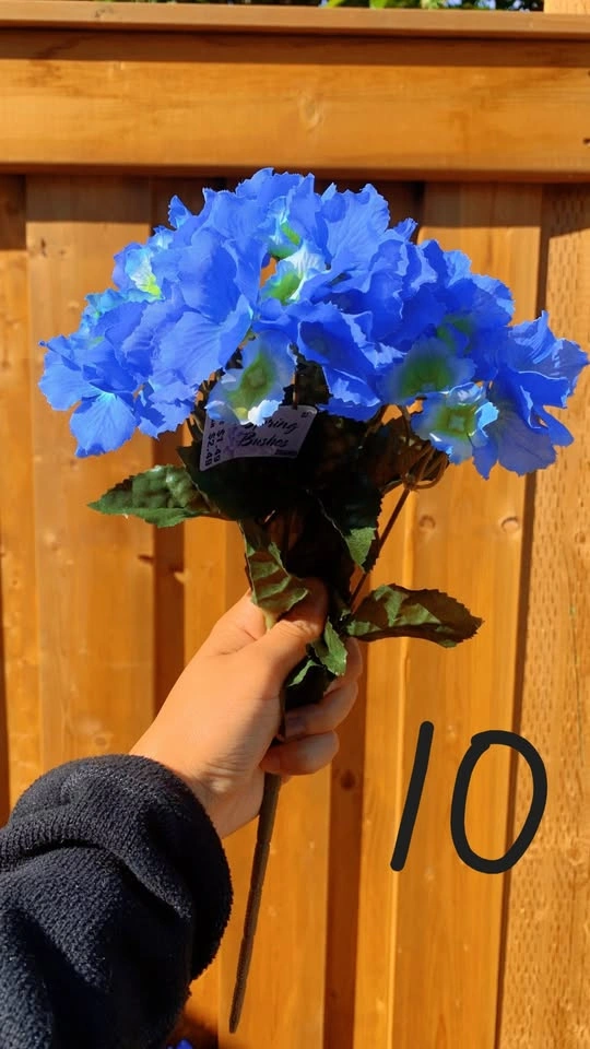 Blue Artificial Flower Stems - photo 2