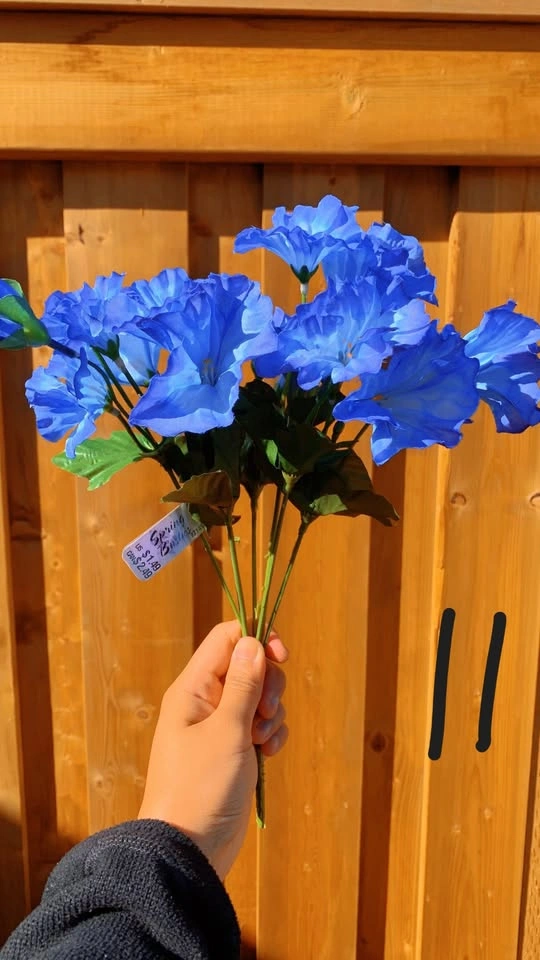 Blue Artificial Flower Stems - photo 3