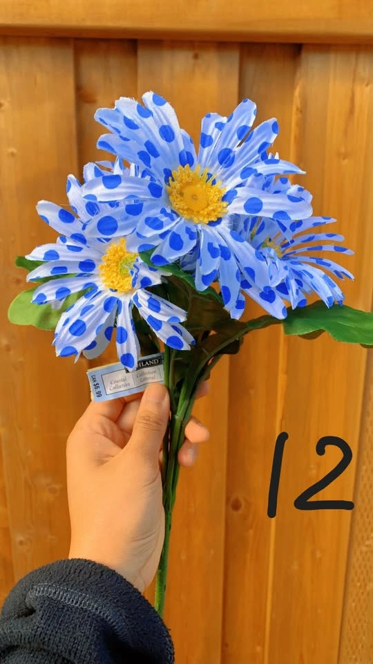 Blue Artificial Flower Stems - photo 4