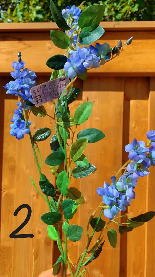 Blue Artificial Floral Stems Bundle - photo 2