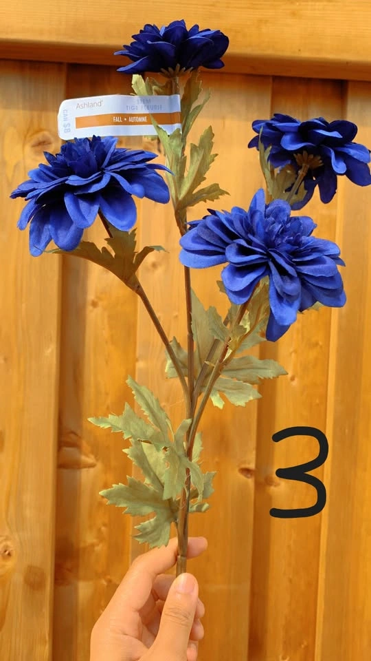 Blue Artificial Floral Stems Bundle - photo 3