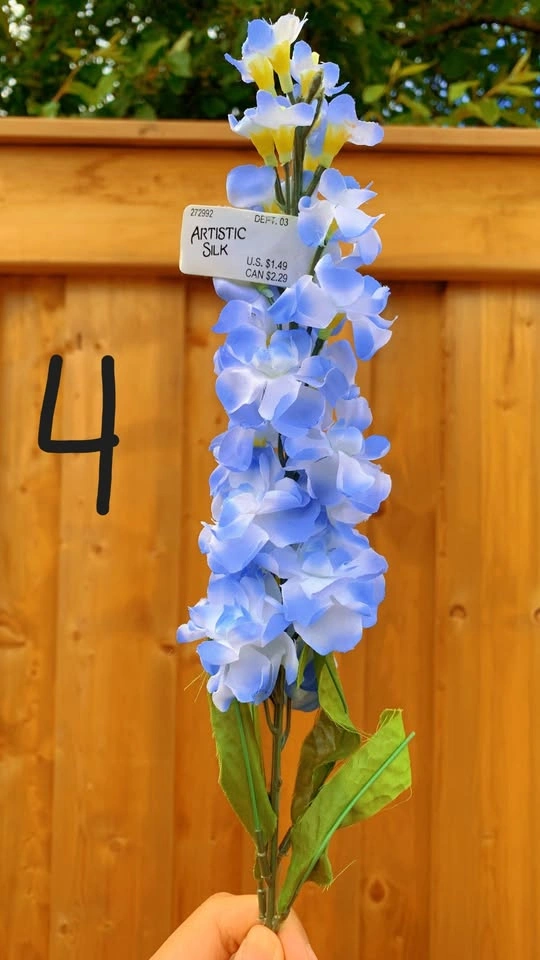 Blue Artificial Floral Stems Bundle - photo 4