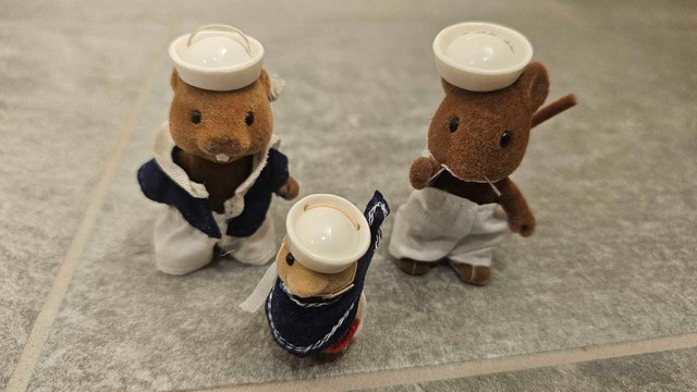 Vintage Sylvanian Families Captain's Crew / Canal Boat Crew