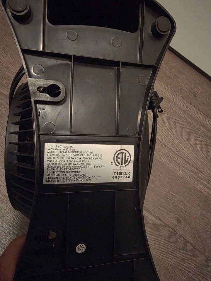 2 Compact 9" Air Circulator Fans – $10 for Both - photo 2