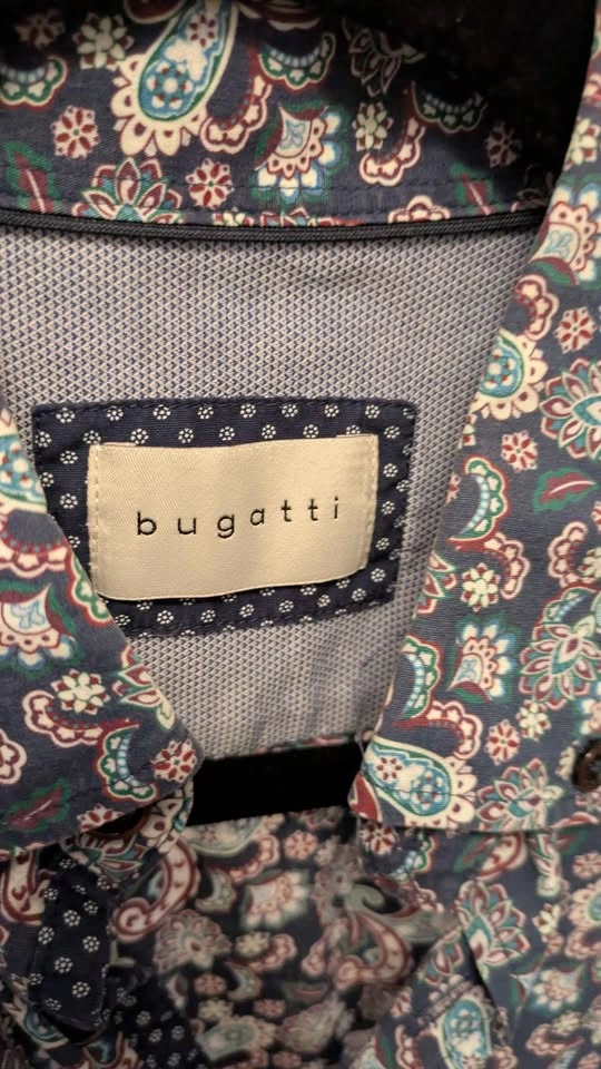 Bugatti Paisley Long Sleeve Button Down Shirt Size M - photo 2