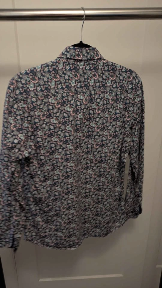 Bugatti Paisley Long Sleeve Button Down Shirt Size M - photo 4