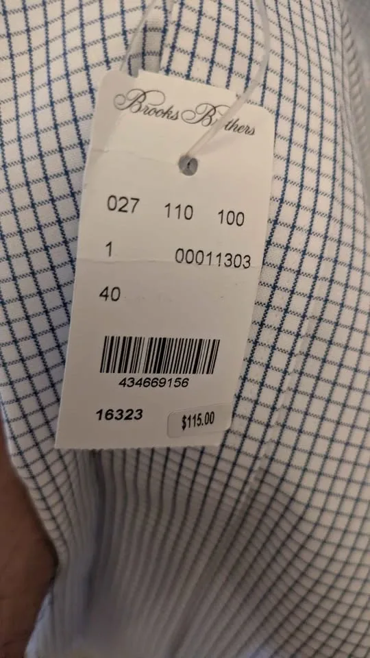 Brooks Brothers Regent Non-Iron Cotton Shirt Size 16-2/3 - photo 2