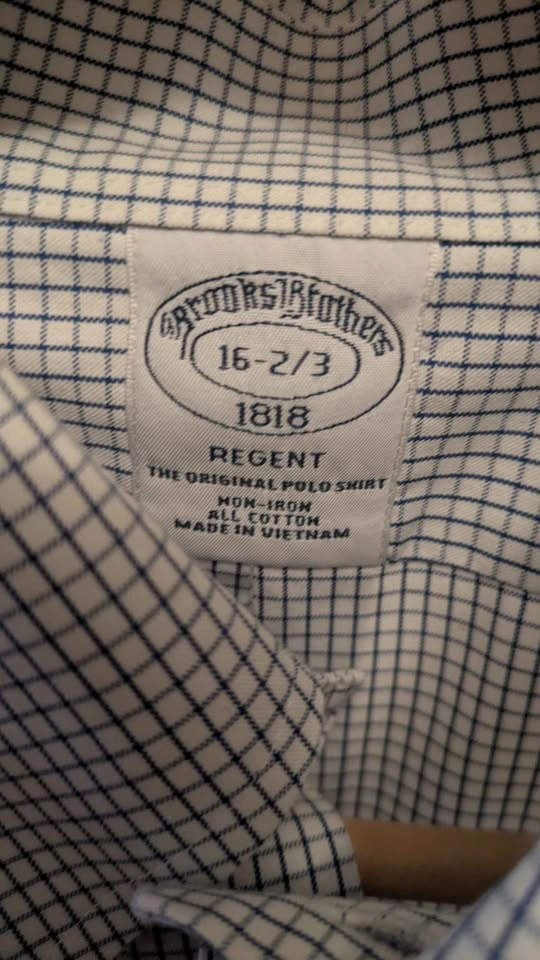 Brooks Brothers Regent Non-Iron Cotton Shirt Size 16-2/3 - photo 3