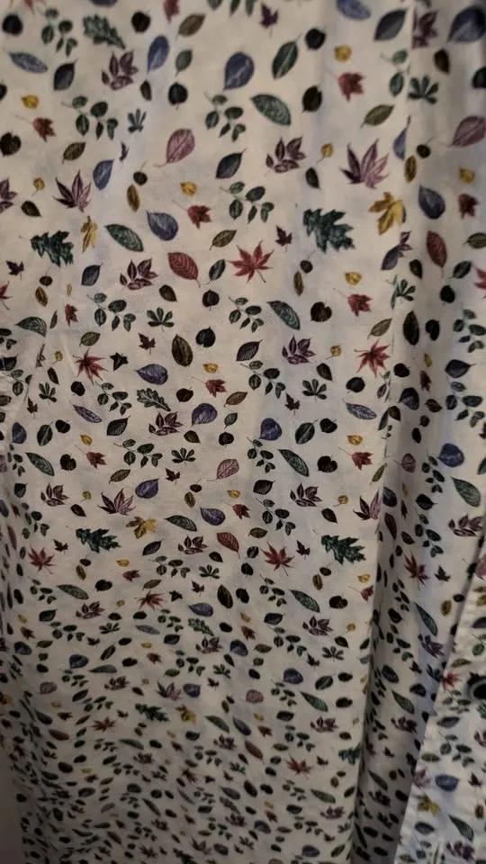 Bugatti Men's Floral Leaf Print Shirt Size L - photo 3