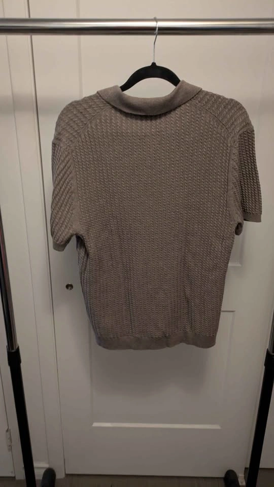 Abercrombie & Fitch Cable-Knit Sweater Polo - Size M - photo 4