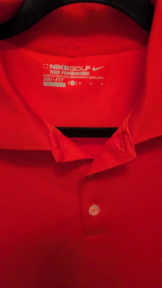 New Nike Golf Dri-FIT Tour Performance Polo Shirt - Sunday Red - photo 2