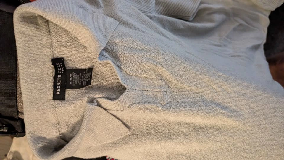 Kenneth Cole Long Sleeve Polo Sweater - photo 4