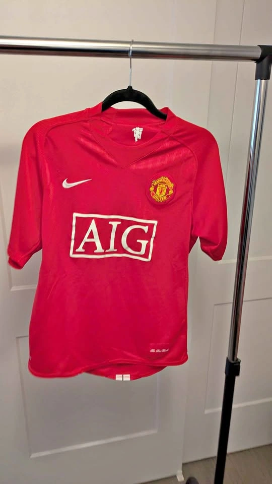 Authentic Boys - Nike Manchester United 2007-09 Home Jersey