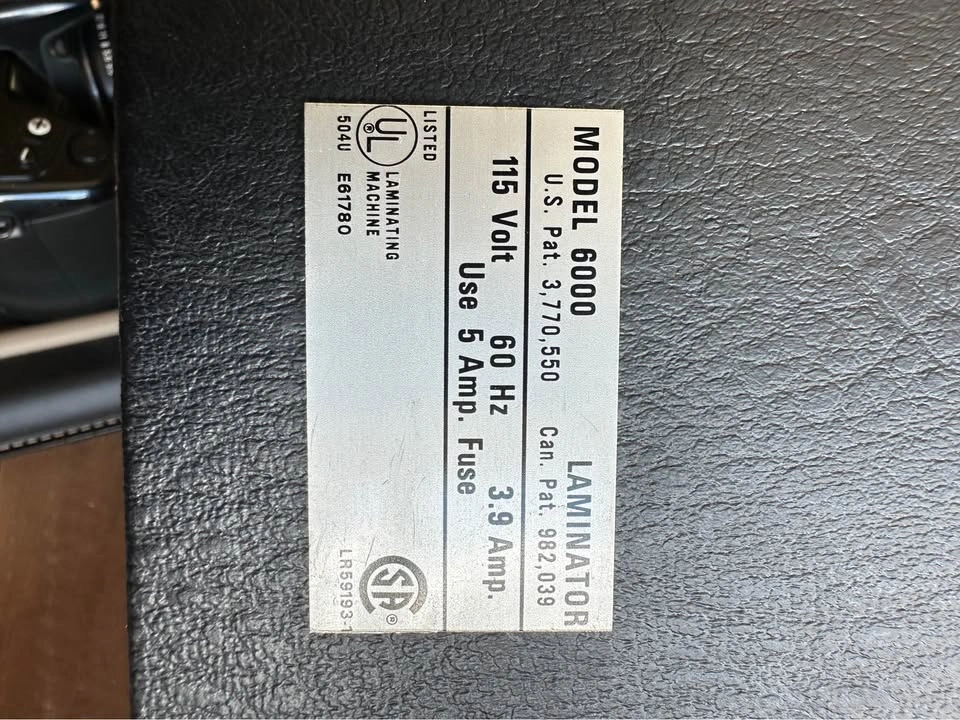 Model 6000 Laminator - photo 2