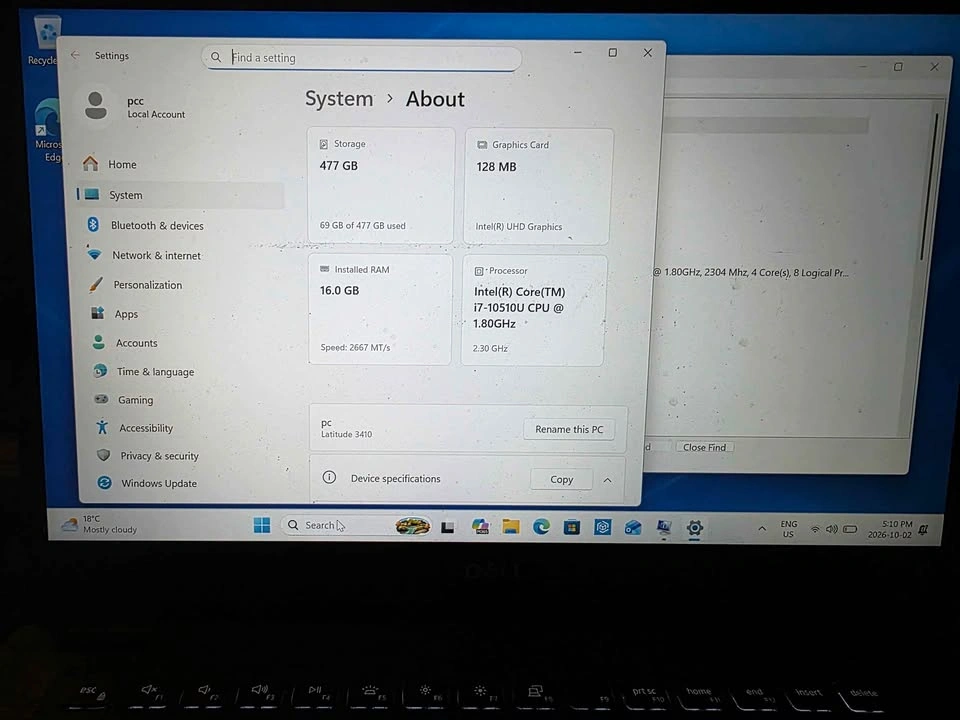 Dell Latitude 3410 Laptop - photo 3