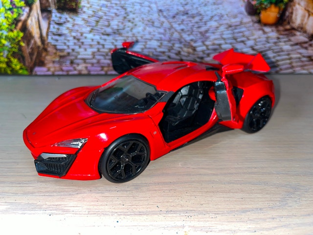 1:24 Fast & Furious Lykan Hypersport Diecast By JADA No Box - photo 2
