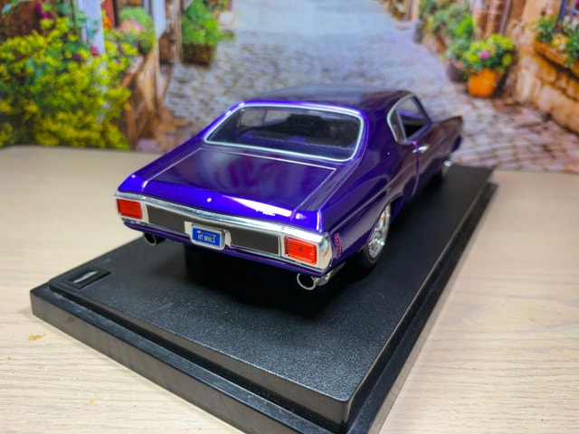 1:18 1970 Chevrolet Chevelle SS | Special Chrome Purple NO BOX - photo 4